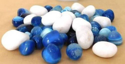 

Pebbles OP01 Polished Round Onyx Pebbles(Multicolor 1 kg)