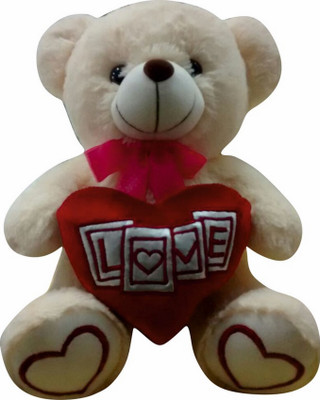 

kraft artefacto haus LOVE TEDDY BEAR SOFT TOY - 28CM - 28 cm(Multicolor)
