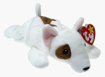 TY Beanie Babies Butch The Bull Terrier - 2.5 inch(White)