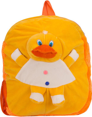 

star fashion Duck Face kids Plush Bag For Kids Girls Boys Soft Toys Bag Backpack Birthday Gift Picnic Bag 14 Inches -Blue Size (L X B X H ) ( 25 x 7 x 36 cms ) 5 Litre - 14 inch(Yellow)
