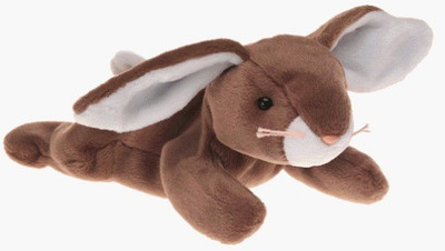 TY Beanie Babies Ears The Bunny Rabbit(Brown)