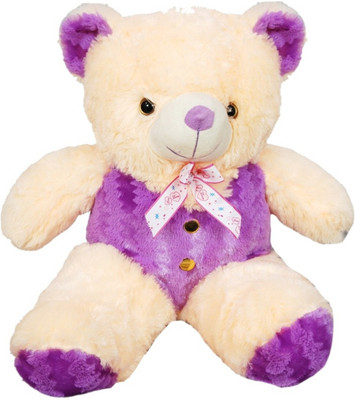 

Aparnas Cute looking teddybear stuffed soft plush toy for kids love girl-3feet - 90 cm(Beige, Purple)