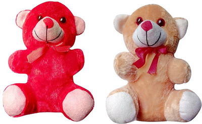 

Goyal Cute Teddy Bear 2 pcs combo soft toy - 20 mm(Multicolr)