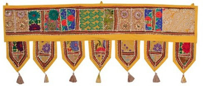 

Lal Haveli Home Decor Wall Hanging Embroidered Tapestry Door Toran(Cotton)
