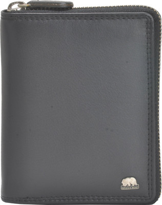 

BROWN BEAR Men Grey Genuine Leather Wallet(4 Card Slots)