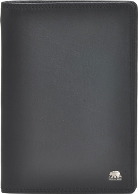 

BROWN BEAR Women Formal, Casual Grey Genuine Leather Wallet(12 Card Slots), Black