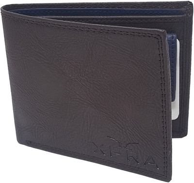 

xpra Men Black Genuine Leather Wallet(6 Card Slots), Brown