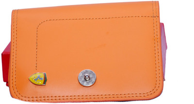 

Adhritam Men Orange Artificial Leather Wallet(11 Card Slots)