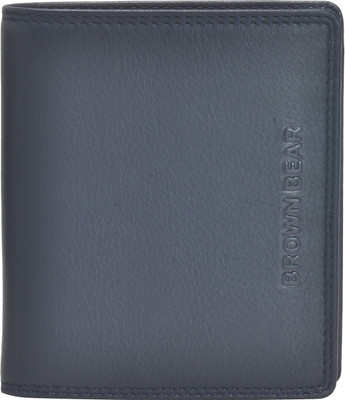 

BROWN BEAR Men Black Genuine Leather Wallet(4 Card Slots)