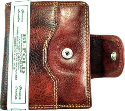

bilAnca Men Brown Genuine Leather Wallet(7 Card Slots)