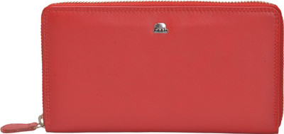 

BROWN BEAR Women Casual Red Genuine Leather Wallet(12 Card Slots)