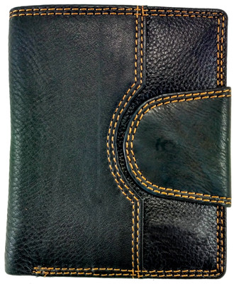 

bilAnca Men Black Genuine Leather Wallet(7 Card Slots)