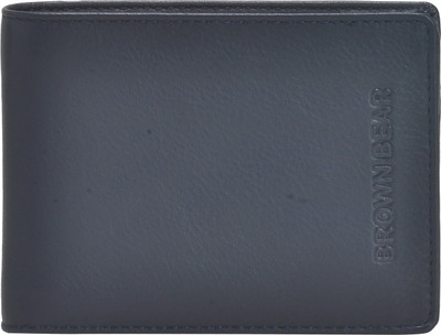 

BROWN BEAR Men Black Genuine Leather Wallet(4 Card Slots)