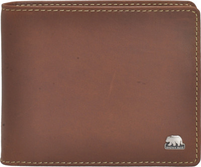 

BROWN BEAR Men Brown Genuine Leather Wallet(4 Card Slots)