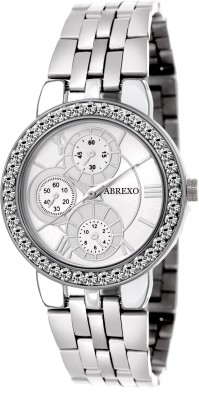 Abrexo Abx5025-White Ladies Special Unique TNT-248 Chronograph Patter Watch  - For Women   Watches  (Abrexo)