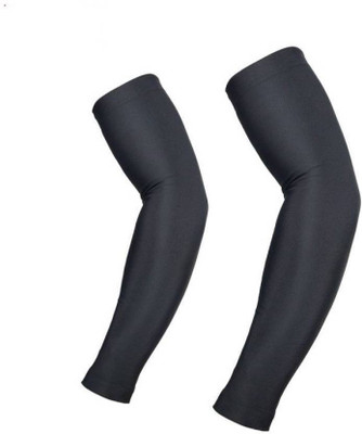 

Mockhe Nylon Arm Sleeve For Men & Women(Free, Black)