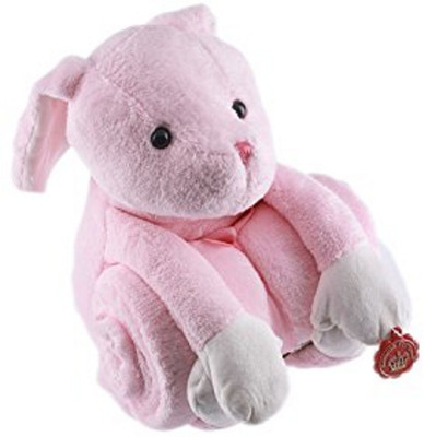 

Lilsta Plush Blanket with Soft Toy(Pink)