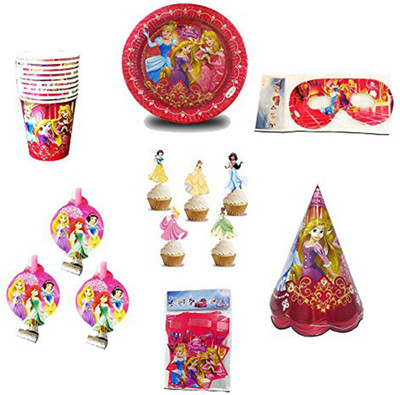 

PARTY PROPZ PRINCESS THEME COMBO PACK FOR 10 KIDS/PRINCESS DECORATION/PRINCESS BIRTHDAY PARTY SUPPLIES(Set of 61)