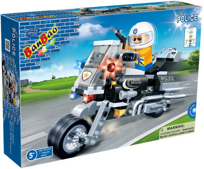 

Banbao Building Blocks Police Motor(Multicolor)