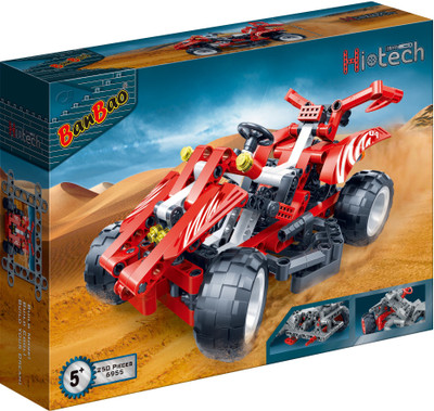 

Banbao Building Blocks Hi-Tech Red Racer(Multicolor)