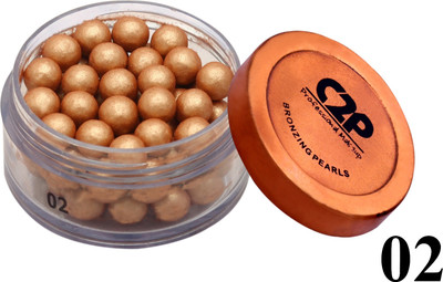 C2P Professional Make-Up Face Bronzing Pearls 02(Gold)