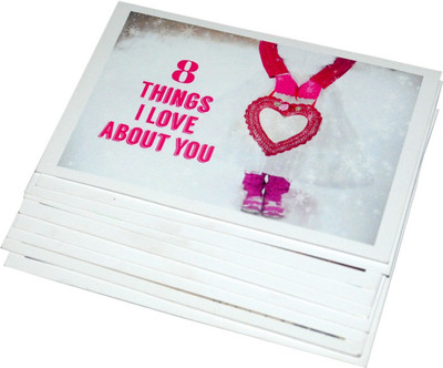 

stawnch STAWNCH 8 THINGS I LOVE ABOUT YOU GREETING CARDS SIZE[4.5" X 3"] Greeting Card(Multicolor, Pack of 8)