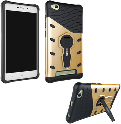 Crust Back Cover for Mi Redmi 4A(Gold, Shock Proof)