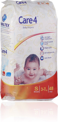

care 4 Hygiene Baby Diapers Small Size (48 Count) - S(48 Pieces)