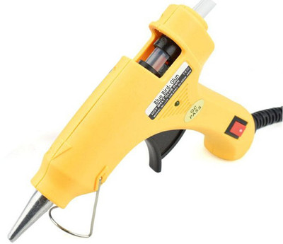 

glun Blue Bird Mini 20W On Off Switch With 15 Sticks 7MM Standard Temperature Corded Glue Gun(7 mm)