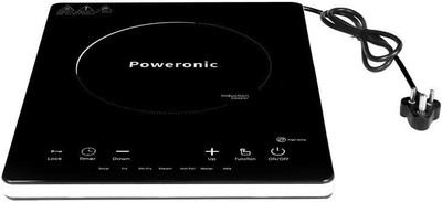 

Poweronic PRI-14 Induction Cooktop(Black, Touch Panel)