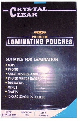 

HE RETAILSUPPLIES Laminating Sheet(0.125 mil Pack of 100)