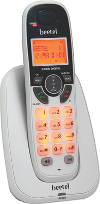 Beetel BT-X70 Cordless Landline Phone with Answering Machine(White)