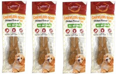 

Gnawlers chicken Flavour Bone Dog Treat By pawsitively Pet Care (Pack of 4) Chicken Dog Treat(900 g, Pack of 4)