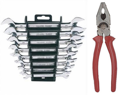 

attrico APS-2 Plier & Spanner Hand Tool Kit(2 Tools), Multicolor