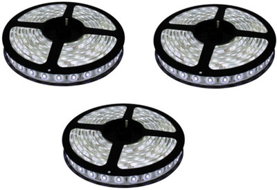 VRCT 196 inch White Rice Lights(Pack of 3)