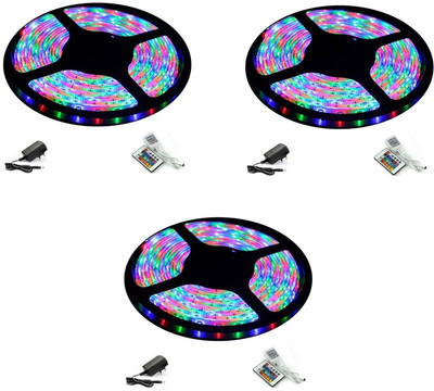 

IMPROVHOME 196 inch Multicolor Rice Lights(Pack of 3)