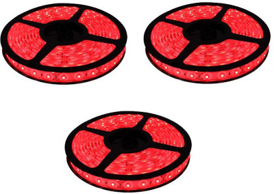 

IMPROVHOME 196 inch Red Rice Lights(Pack of 3)