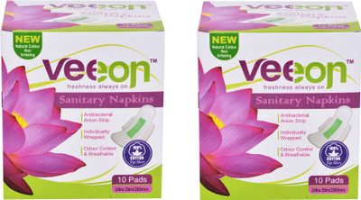 

Veeon 2 Box of sanitary napkins(20 Pieces) Sanitary Pad(Pack of 20)