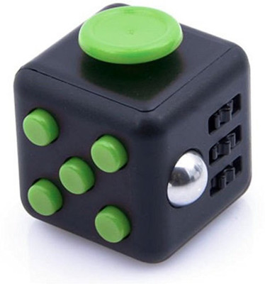 

Royal Sapphire 6 in 1 Fidget Cube, Spin, Gear Roll, Ball Roll, Glide, Flip Switch, Rest, Click(Green)