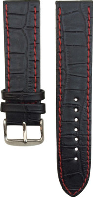 

Flux FX-strap-163 22 mm Leather Watch Strap(Black)
