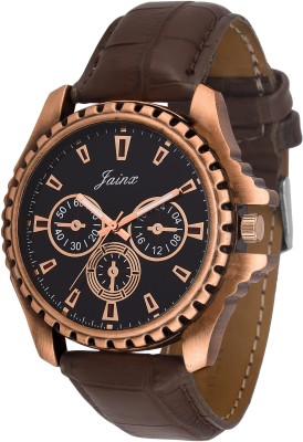 Jainx JM178 Chronograph Pattern Black Dial Analog Watch  - For Men   Watches  (Jainx)