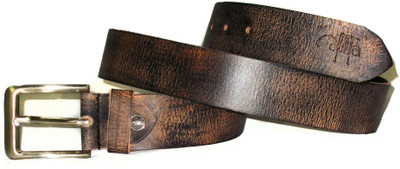 ARUNITA Men Casual Brown Genuine Leather Belt
