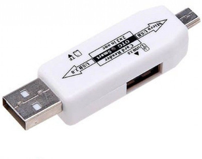 

BB4 OTG smart Card Reader + 2.0 hub Adapter For Android Smart phone PC TF Micro Card Reader(Multicolor)