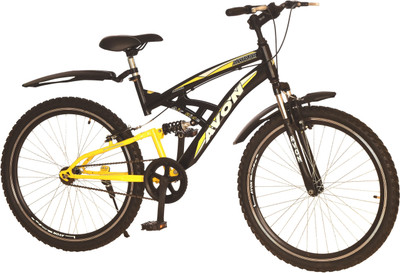 

Avon Altair Dual Suspension 26 T Mountain Cycle(Single Speed, Black), Black/ yellow
