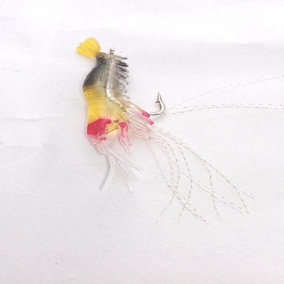 

JUST ONE CLICK Soft Prawn Shrimp Fishing Lure vivid Soft Bait Fishing Lure(Pack of 1 Size 4)