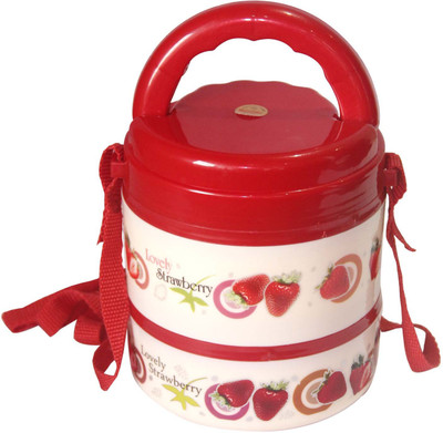

Rishabh Lexi 2 Containers 2 Containers Lunch Box(500 ml), Red