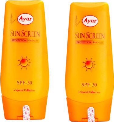 

Ayur Sunscreen Spf 30 Pack of 2 - SPF 30 PA+(100 ml)