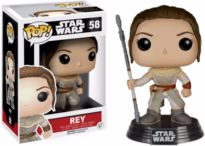 

Funko POP! Star Wars: The Force Awakens Rey Pop! Vinyl Bobble Head(Multicolor)