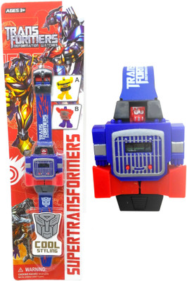 

HALO NATION Transformer Wrist Watch Optimus Prime for kids(Blue)