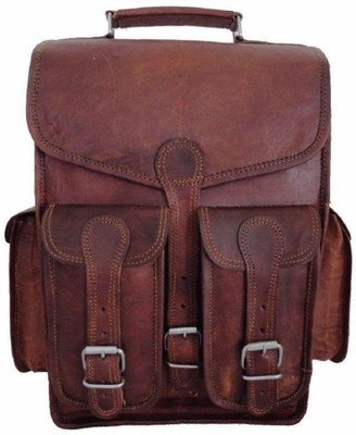 

Anshika International Vintage Handmade Brown Leather Backpack & Shoulder Bag 15 L Backpack(Brown)